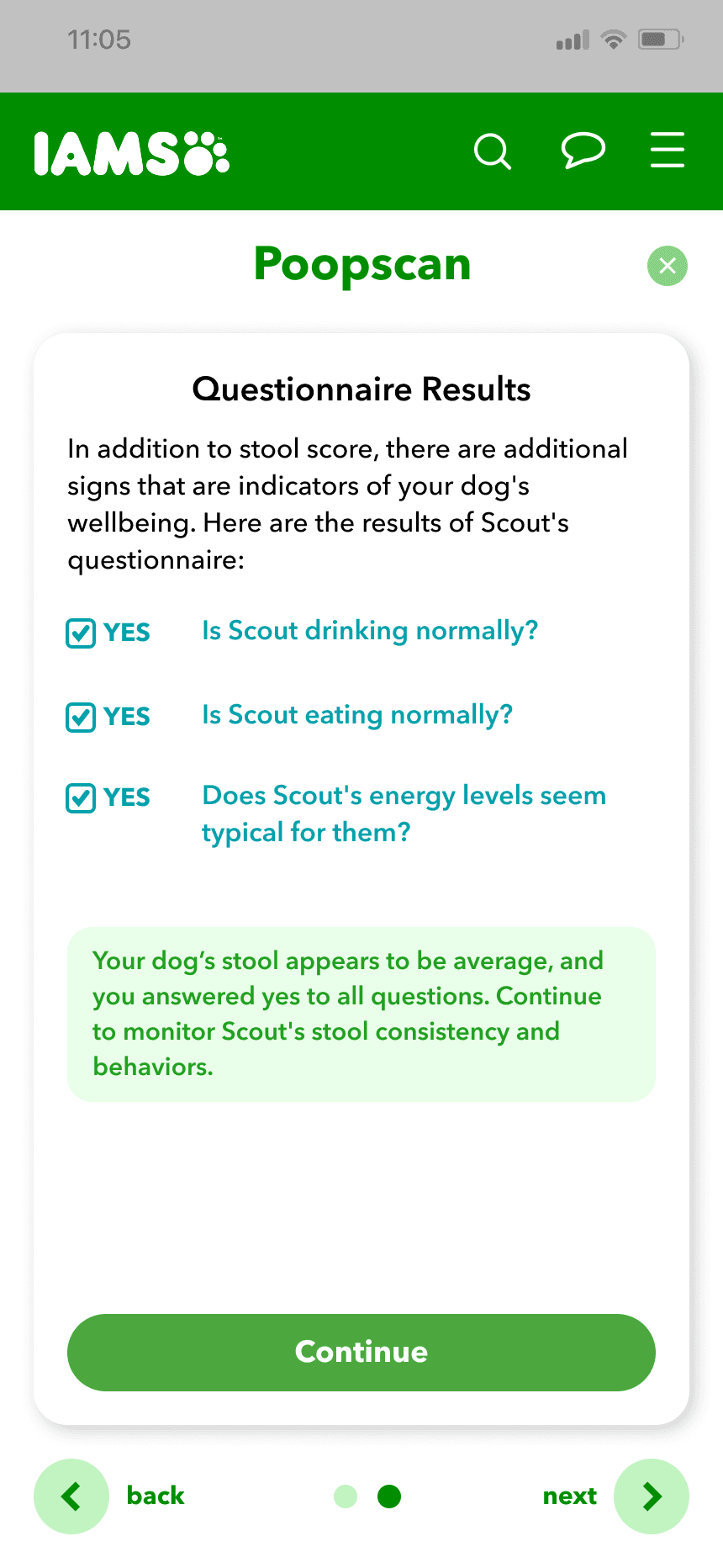 mars work/poopscan/iams 5