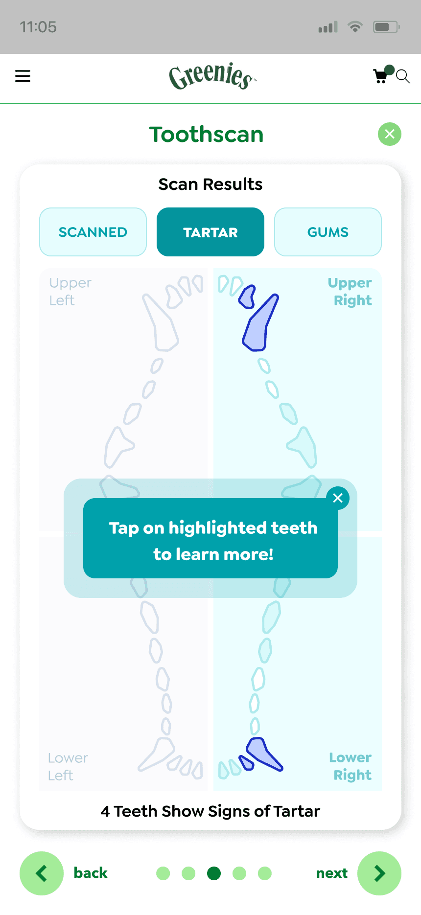 mars work/toothscan/greenies 6 new